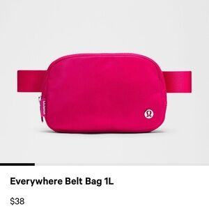 Lululemon Pink Everywhere Belt Bag